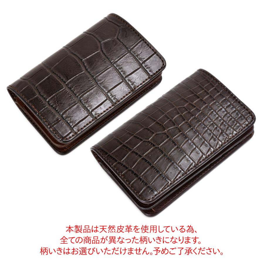 FUNNY公式ストア ファニー サンセットビルフォード ポロサスクロコダイル ボディ 財布 二つ折り財布 本革 鰐革 ワニ革 レザー ブラック ブラウンの画像