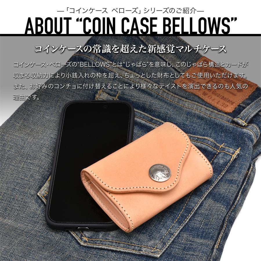 FUNNY公式ストア 数量限定 コインケース ベローズ ホーンバック クロコダイル テール BLOOD MOON ブラッドムーン 財布 小銭入れ ユニセックス 本革 ワニ革の画像