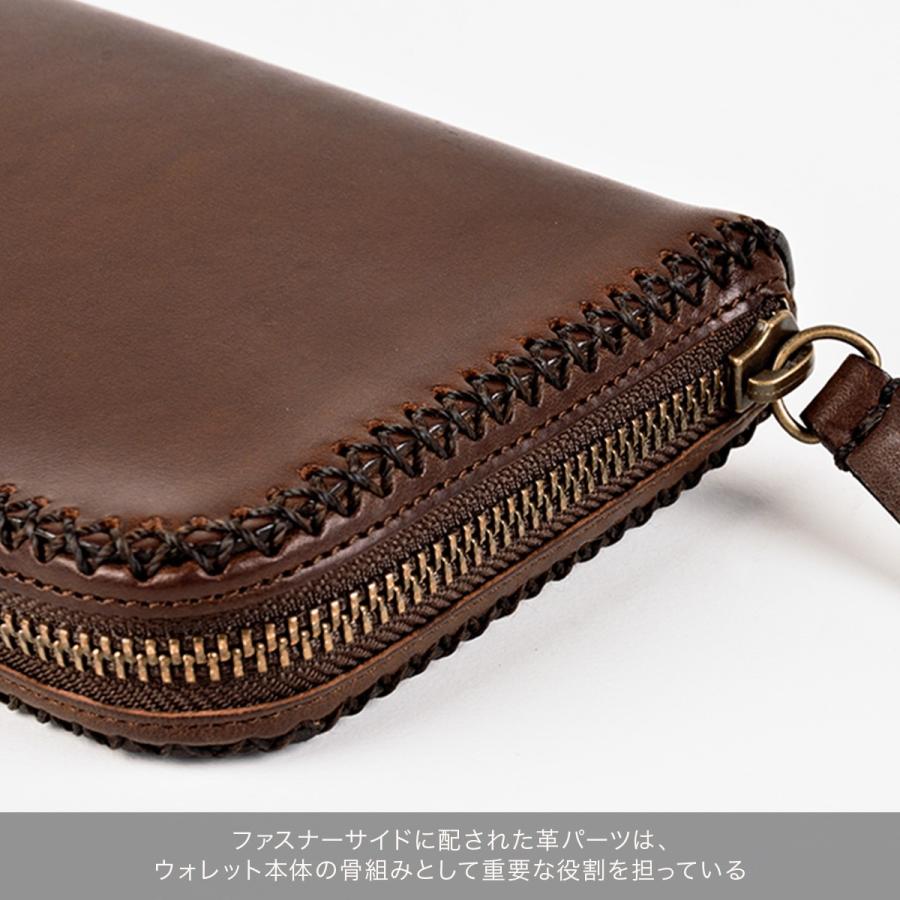 FUNNY公式ストア ファニー チャーリーズウォレット／Mサイズ ラティーゴレザー 財布 長財布 ラウンドファスナー ラウンドジップ 本革 牛革 大容量 ファニー