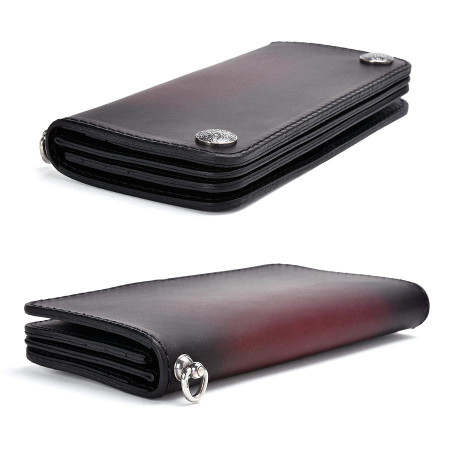 美品　FUNNY バイカーズウォレット　長財布 チェーン付き FUNNY公式ストア ファニー トラッカーズウォレット コードバン