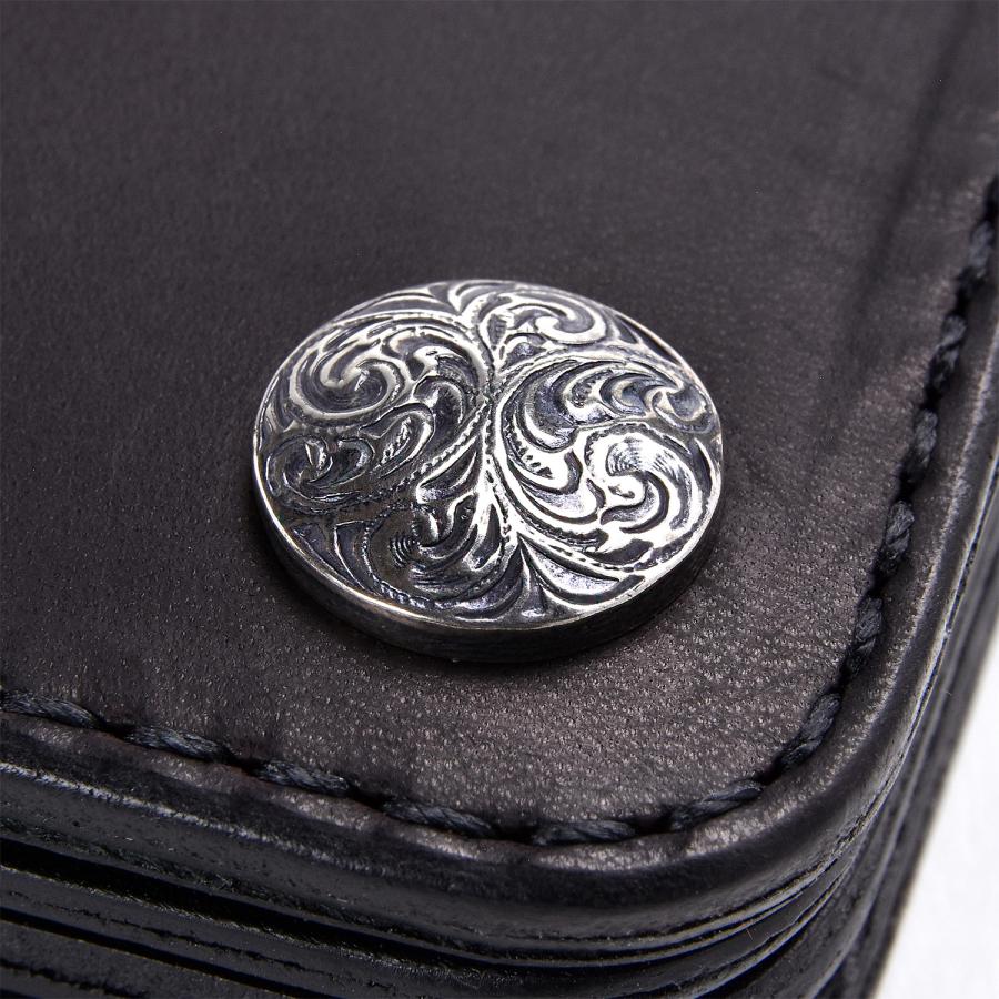 新品未使用　Funny トラッカーウォレット 長財布　ブラック　コンチョ 新品未使用 Funny トラッカーウォレット 長財布 ブラック