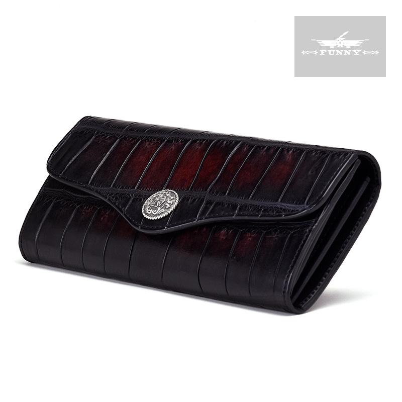 Funny直営店 ファニー スマートポケット ポロサスクロコダイル テール ブラックチェリー ブランド 小銭入れ 財布 長財布 ワニ革 鰐革 本革 大容量 Fw001 036 00 Funny Yahoo 店 通販 Yahoo ショッピング