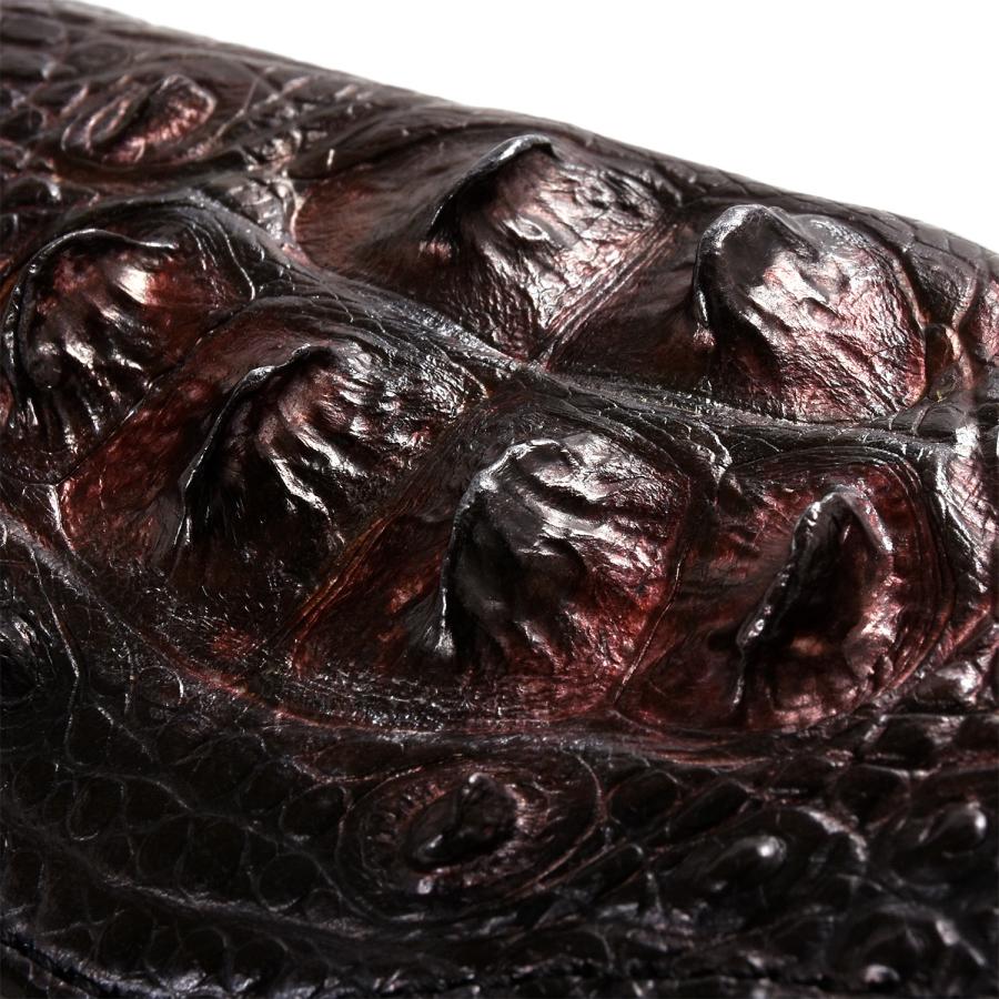 FUNNY公式ストア 数量限定 スマートポケット ホーンバック クロコダイル  クラウン BLOOD MOON ブラッドムーン 財布 小銭入れ 長財布 メンズ 男女兼用 本革 ワニの画像
