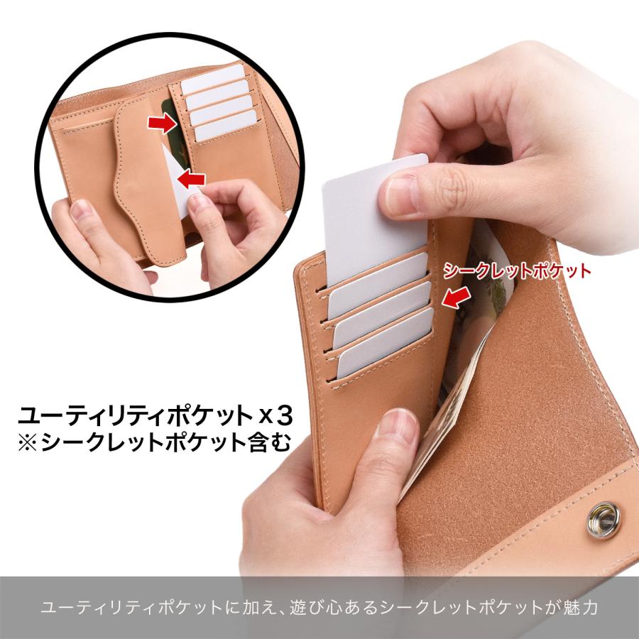 FUNNY公式ストア ファニー ダブルドットビルフォード ダイヤモンドパイソン ナチュラル 財布 二つ折り財布 ミドルサイズ 本革 蛇革 ヘビ 本革財布  コンチョの画像
