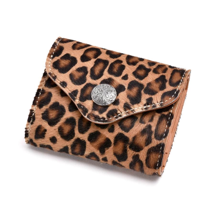 トラッカーウォレット　手染め　黒×豹柄 トラッカーウォレット 手染め 黒×豹柄 トラッカーウォレット