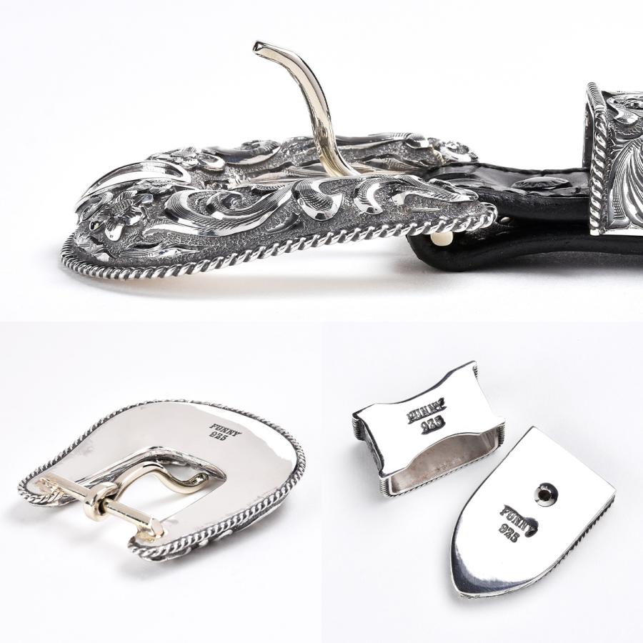 FUNNY公式ストア 単品購入不可 3ピース バックル セット THE ROPE EDGE OLD PARADE スターリングシルバー ベルトバックル シルバー925の画像