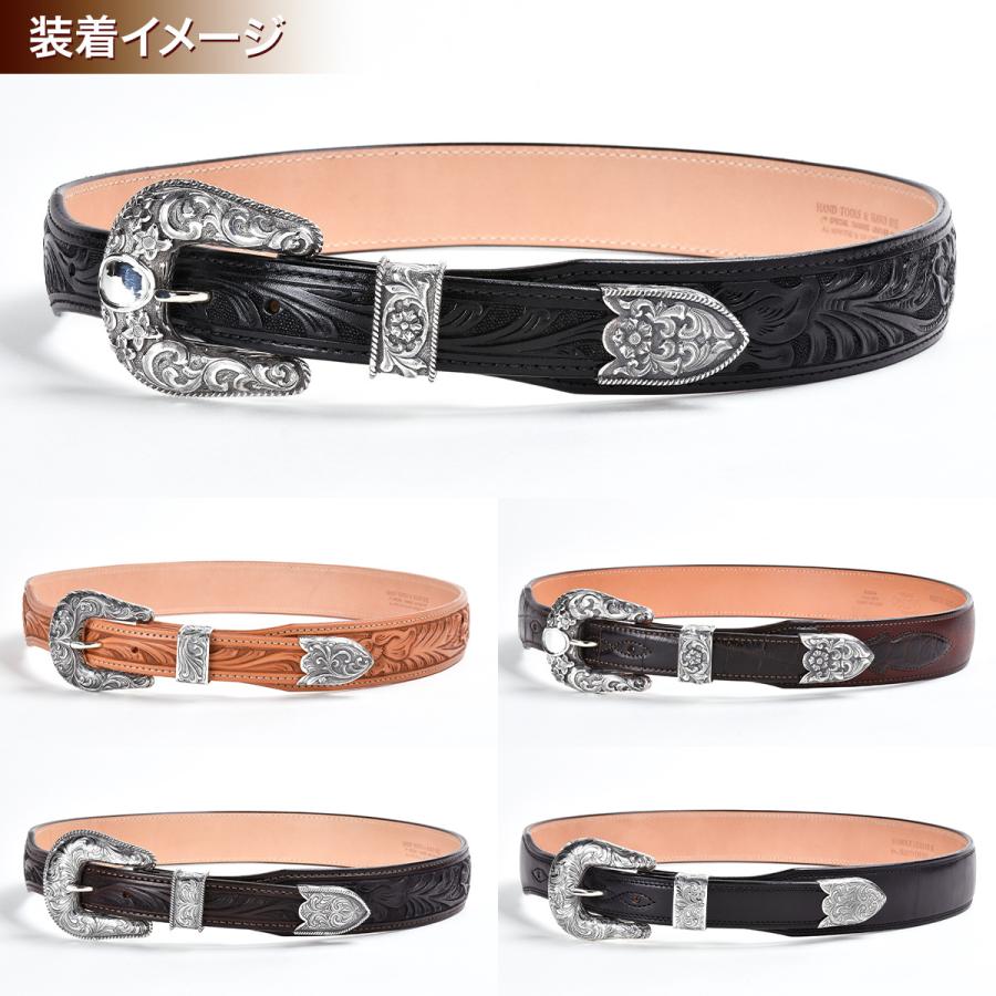 FUNNY公式ストア 単品購入不可 3ピース バックル セット THE ROPE EDGE OLD PARADE スターリングシルバー ベルトバックル シルバー925｜funny-western｜07