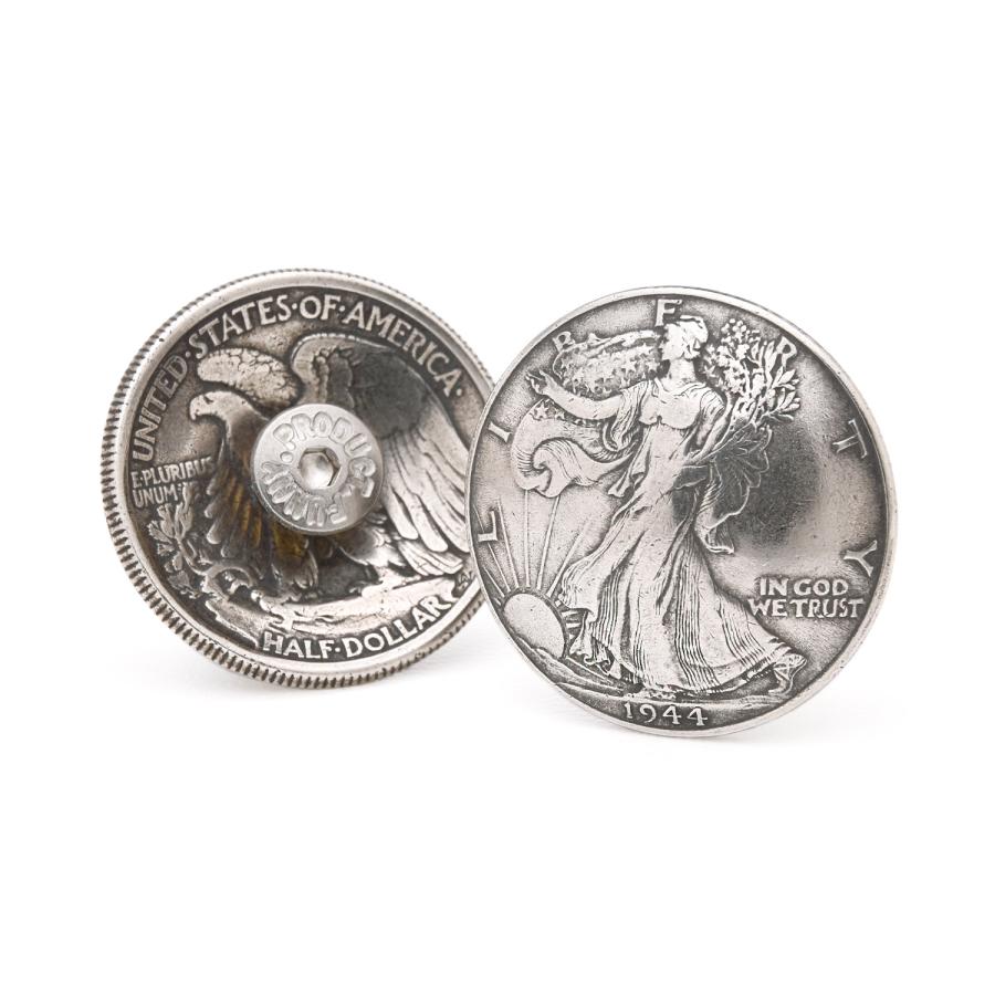 ウォーキングリバティ ハーフダラー 50セント 銀貨 コンチョ 楽天市場】【送料無料】本物 50セントコイン使用 ハーフダラー