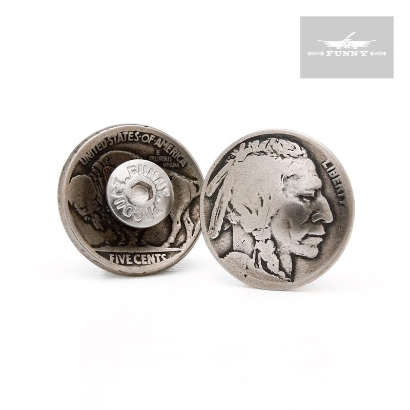 FUNNY公式ストア ファニー コイン コンチョ 5セント インディアン