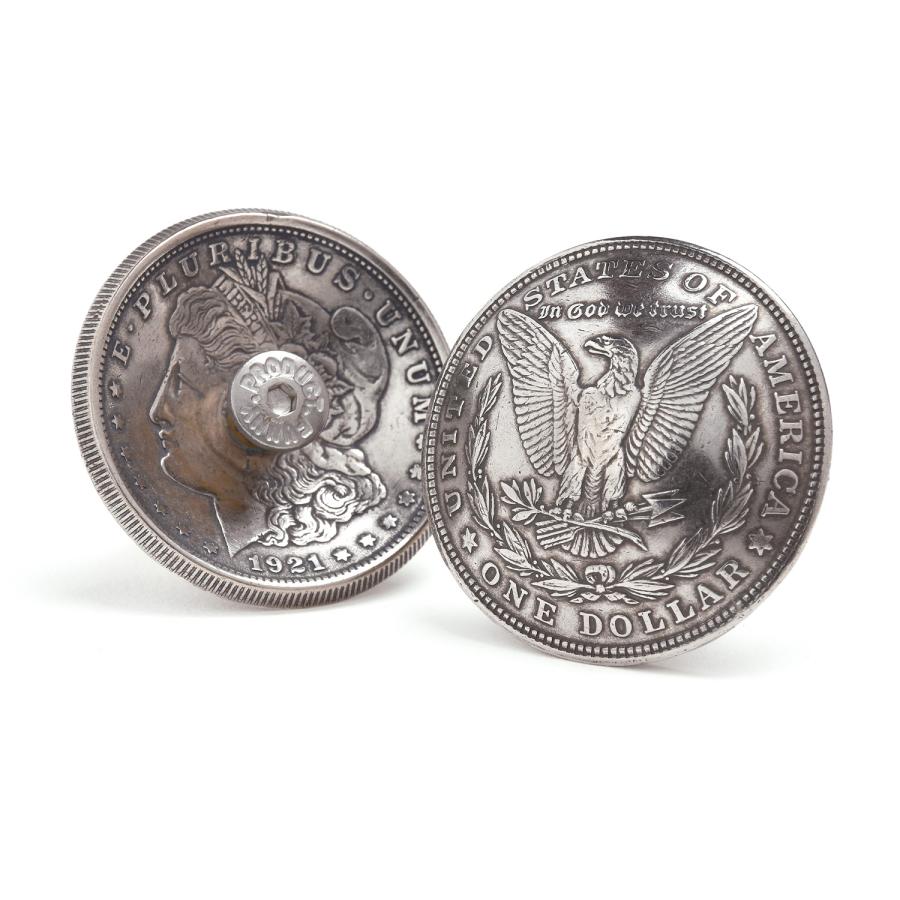 FUNNY ファニー　モルガンコンチョ　1 $ 銀貨　1921年　スター☆ FUNNY公式ストア ファニー コイン コンチョ 1ドル モーガン