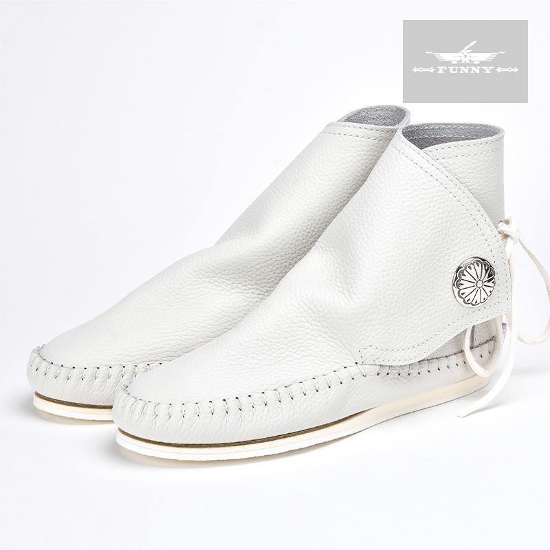 Amazon.com モカシンブーツ taogホワイトレザービーズニーハイ vintage 70s | Plus Women for Boots Gogo 70s Calf Wide White ZXHYZLZ シューズ・靴