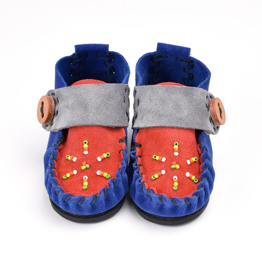 公式通販激安 1ヶ月以内発送 FUNNY公式ストア ファニー チャイルド スリップ・オン モカシン シルキースエード レッド 13cm ファーストシューズ 子供靴 出産祝い ベビー