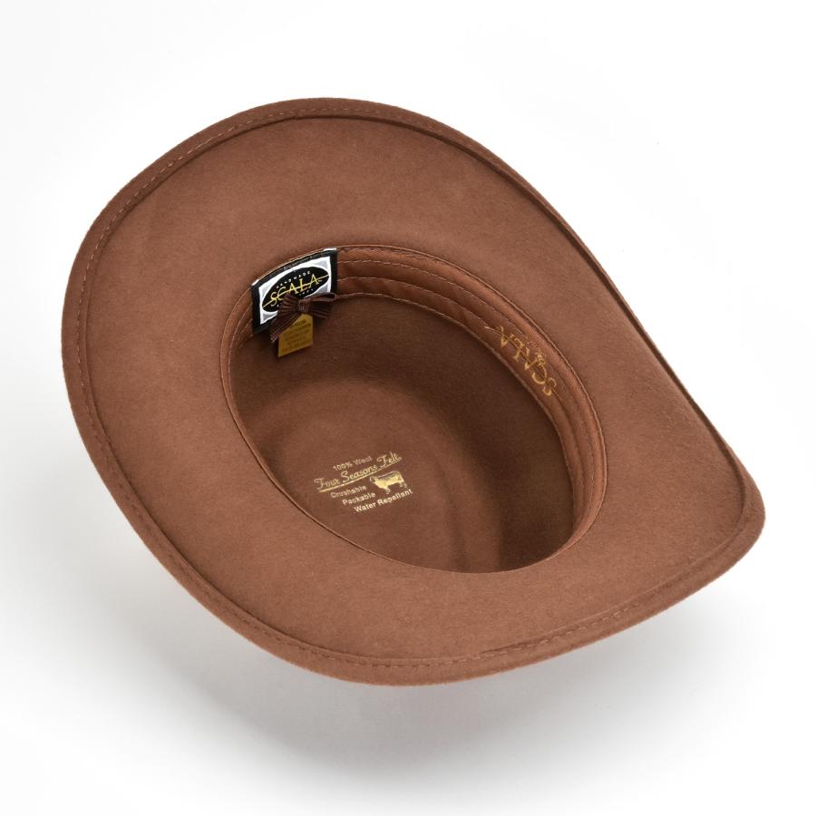 FUNNY公式ストア SCALA フェルトハット [DF186／BUFFALO／PECAN