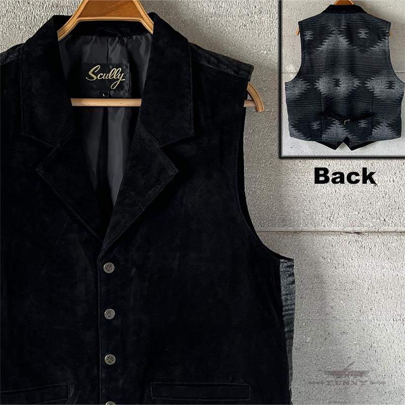 FUNNY公式ストア SCULLY スカリー スエード ベスト【1045 BLK