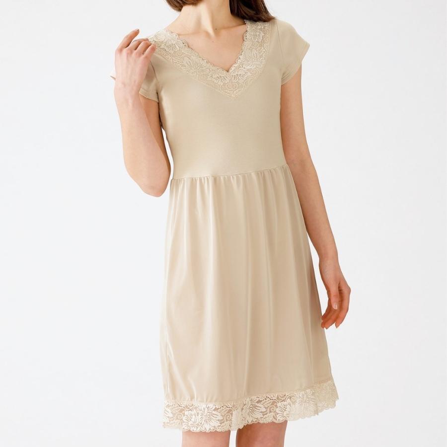 スリップ 長袖 半袖 レディース ロング インナー ペチコート 袖 綿 コットン フォーマル 柔らか 肌着 吸汗 汗取り インナー |  | 13