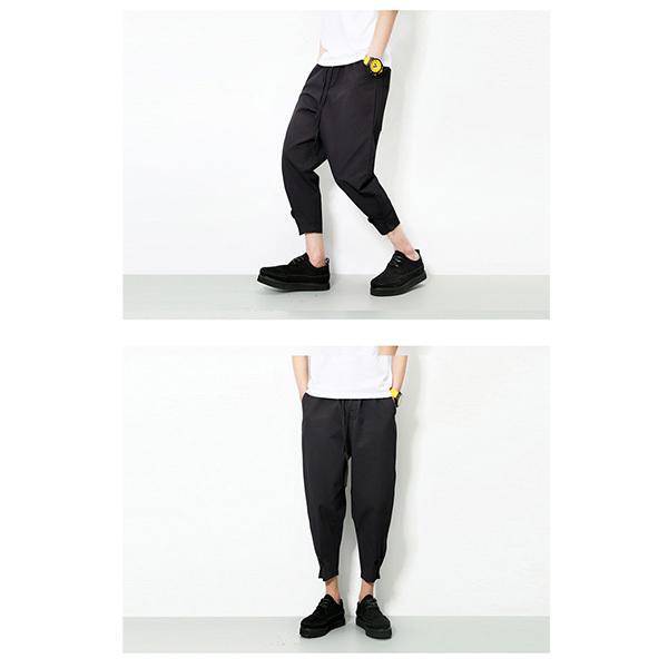 パンツ メンズ クロップドパンツ コットン イージーパンツ