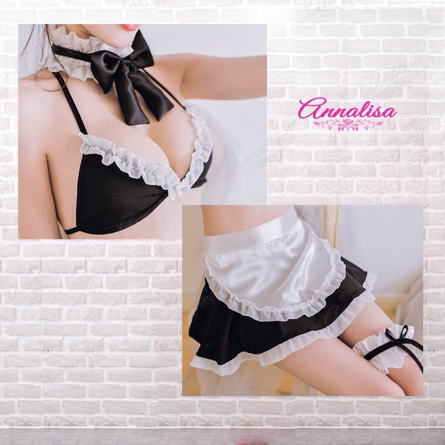 メイド服 コスプレ コスチューム メイド ビキニ 上品 かわいい セクシー 男ウケ 勝負下着 ブラジャー ハロウィン ベビードール ランジェリー 過激下着 |  | 02