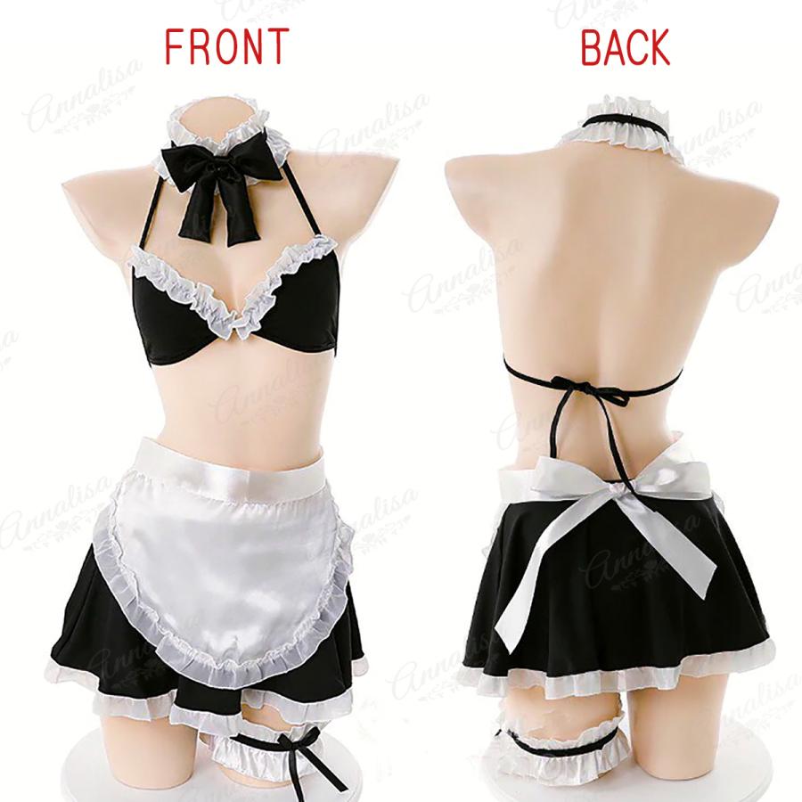 メイド服 コスプレ コスチューム メイド ビキニ 上品 かわいい セクシー 男ウケ 勝負下着 ブラジャー ハロウィン ベビードール ランジェリー 過激下着 |  | 04
