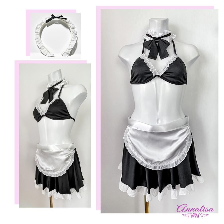 メイド服 コスプレ コスチューム メイド ビキニ 上品 かわいい セクシー 男ウケ 勝負下着 ブラジャー ハロウィン ベビードール ランジェリー 過激下着 |  | 07