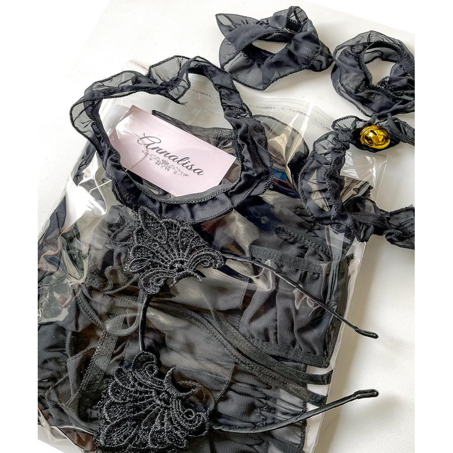 メイド服 コスプレ ネコ耳 付き にゃん 猫 コスチューム メイド かわいい セクシー ハート 鈴 下着 ランジェリー 白 ピンク 黒 透け ハロウィン 過激下着 |  | 12