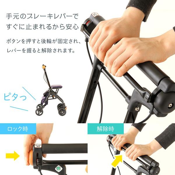 超軽量シルバーカー/手押し車 〔コンパクトタイプ〕 バック付き 幸和製作所 『テイコブナノン』 フラワーブラック 超軽量シルバーカー/手押し車 幸和製作所 バック付き 〔コンパクトタイプ〕 フラワーブラック 『テイコブナノン』 W1086262866(10769円)