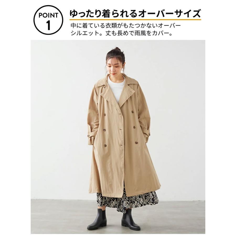 because レインコート レインウェア トレンチコート レディース because レインコート レインウェア トレンチコート レディース