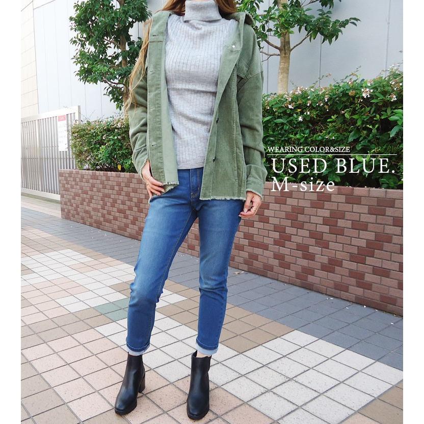 DOUBLE HEART デニム パンツ レディース ウルトラストレッチ