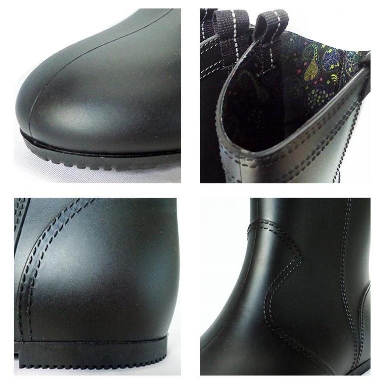 レインブーツ レディース ウェスタン風 ラバーブーツ ウェスタン