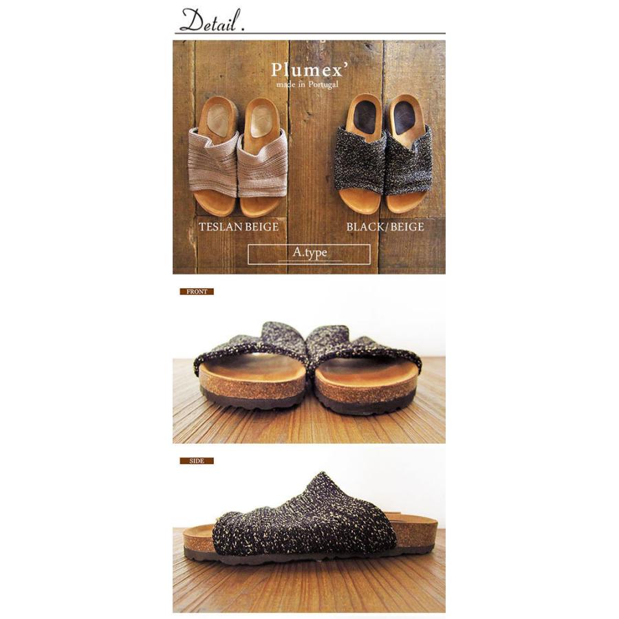 PLUMEX プルメックス サンダル レディース 靴 400 400T 黒 ブラック