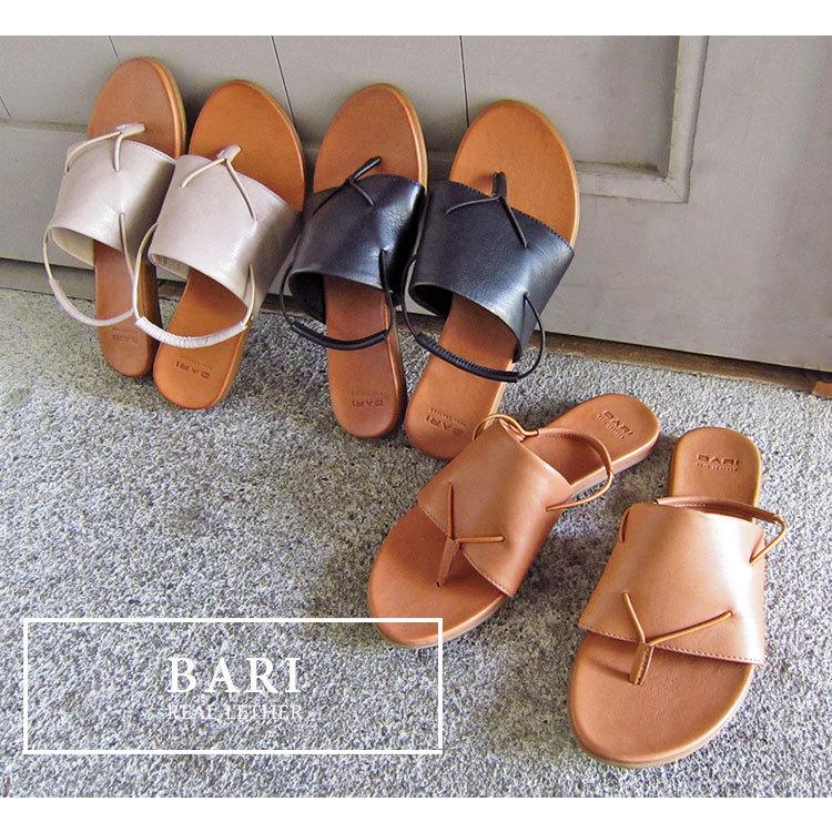 BARI bari バリー サンダル レディース 本革 ミュール 靴 レザー