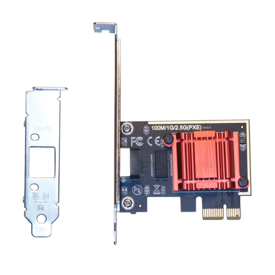 2.5Gbps Multi Gigabit Network adapter RJ45 PCI Express rev.B [ 2.5G 2.5 giga bit 2500 Mbps Ethernet LAN card ゲーミング ネットワーク アダプター ] |  | 02