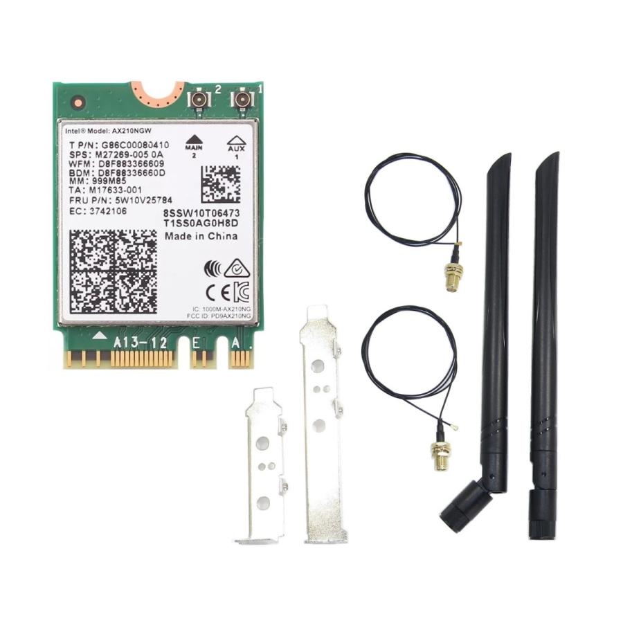intel WiFi & Bluetooth AX210 NGW アンテナ RFケーブル ブラケット