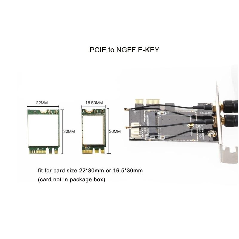WiFi PCI-Express to M.2 ライザーカード アンテナセット |  | 03