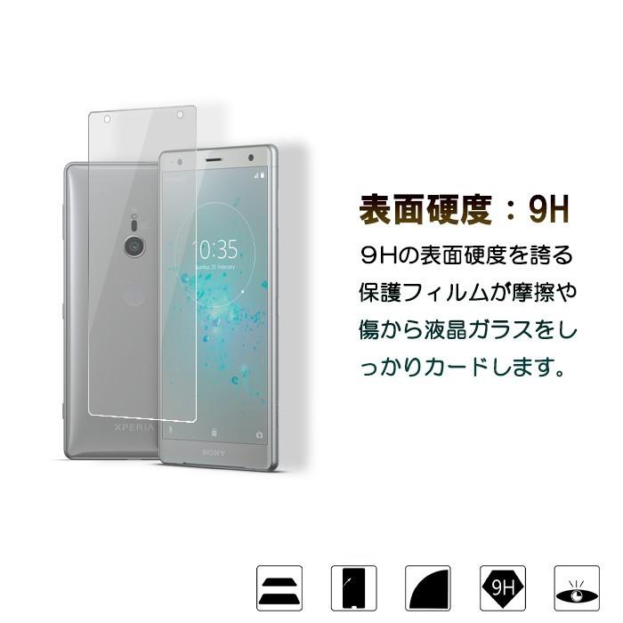 Xperia XZ2 SO-03K SOV37 強化ガラスフィルム 2.5D ソニーモバイル