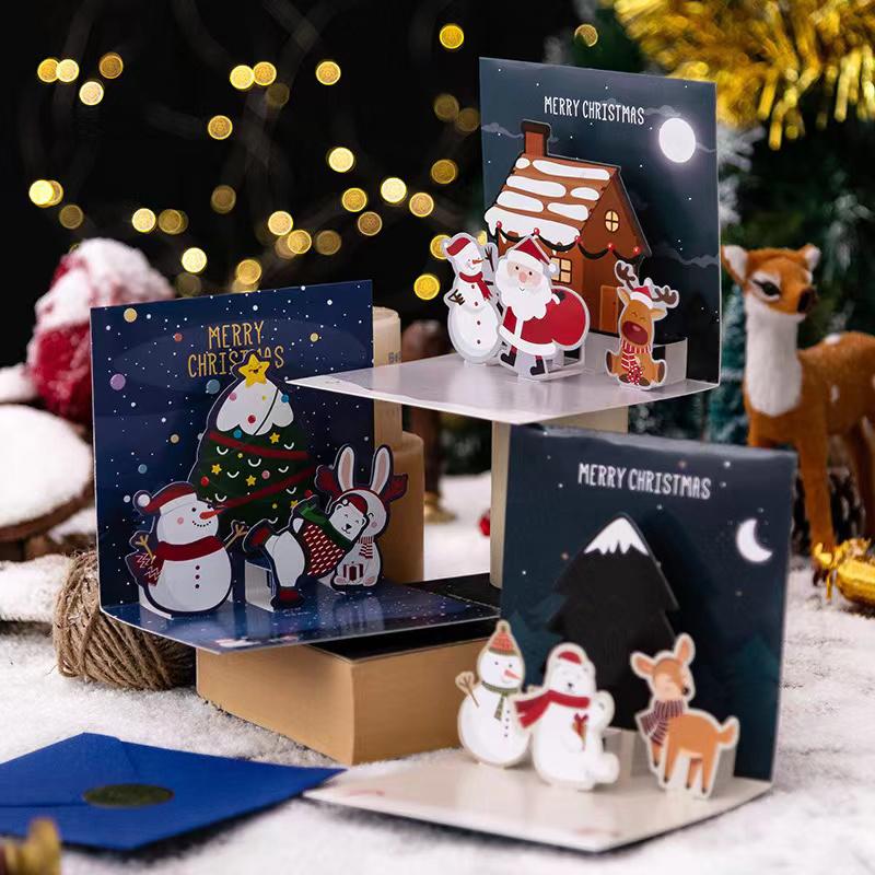 【Minamie様】24クリスマスカード6点セット(1,200)7 メッセージカード 6枚セット 立体クリスマスカード クリスマス