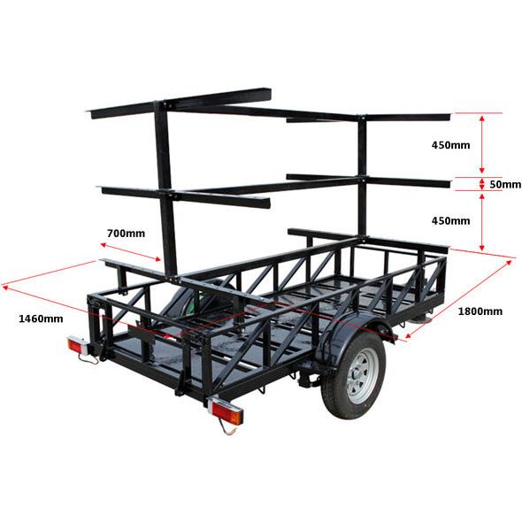 カヌー カヤック ローイングボート 競技ボート トレーラー 軽自動車