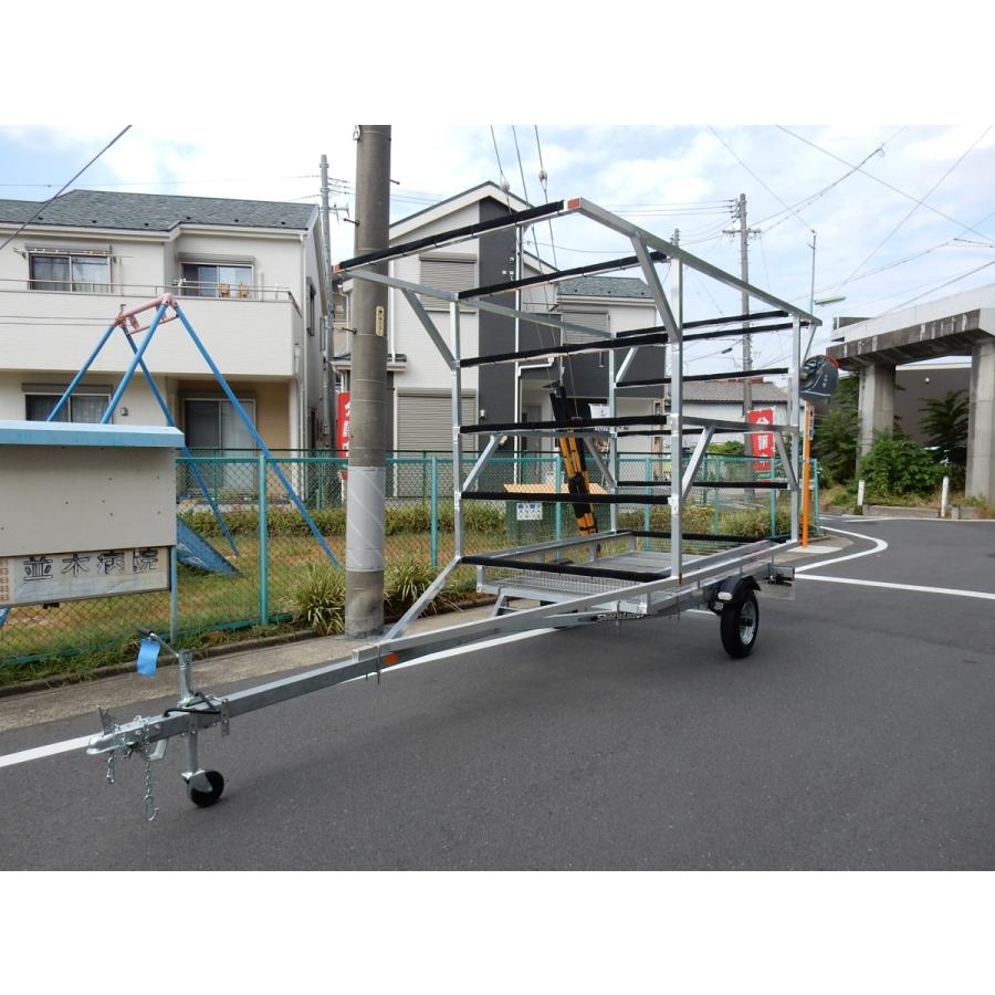 近県配達可 ボートトレーラー 軽トレーラー 牽引トレーラー バイク　キャンプ カヌー 農業等に 書類有 初登録：平成9年 300kg積載 トレーラーウインチ付き BLAST-CARGO T-66】製品情報｜BLAST TRAIL ブラストトレイル｜ボート