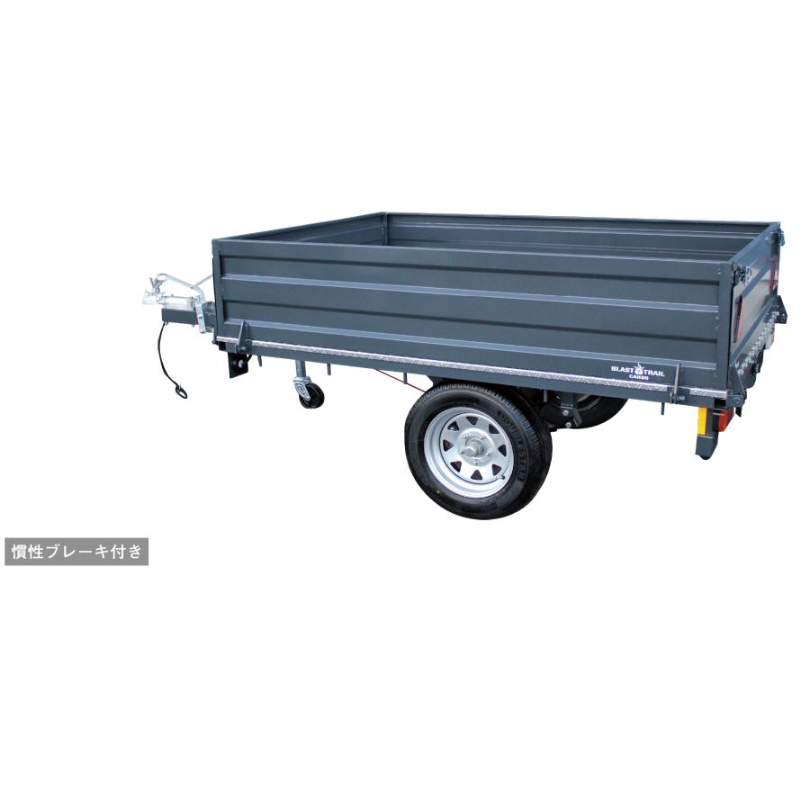 トレーラー 慣性ブレーキ装備 荷台長1.8mx3.5m 荷台高45cm 積載400kg