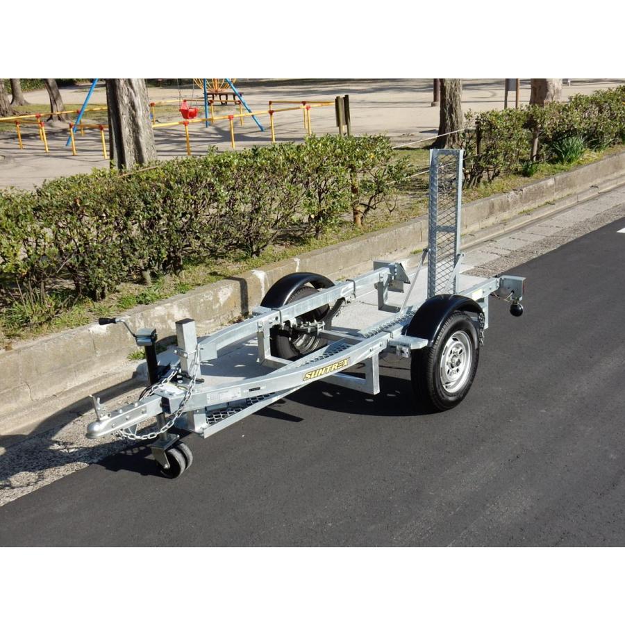 TRB サントレックス オートバイ バイク トレーラー メッキ仕様シルバー