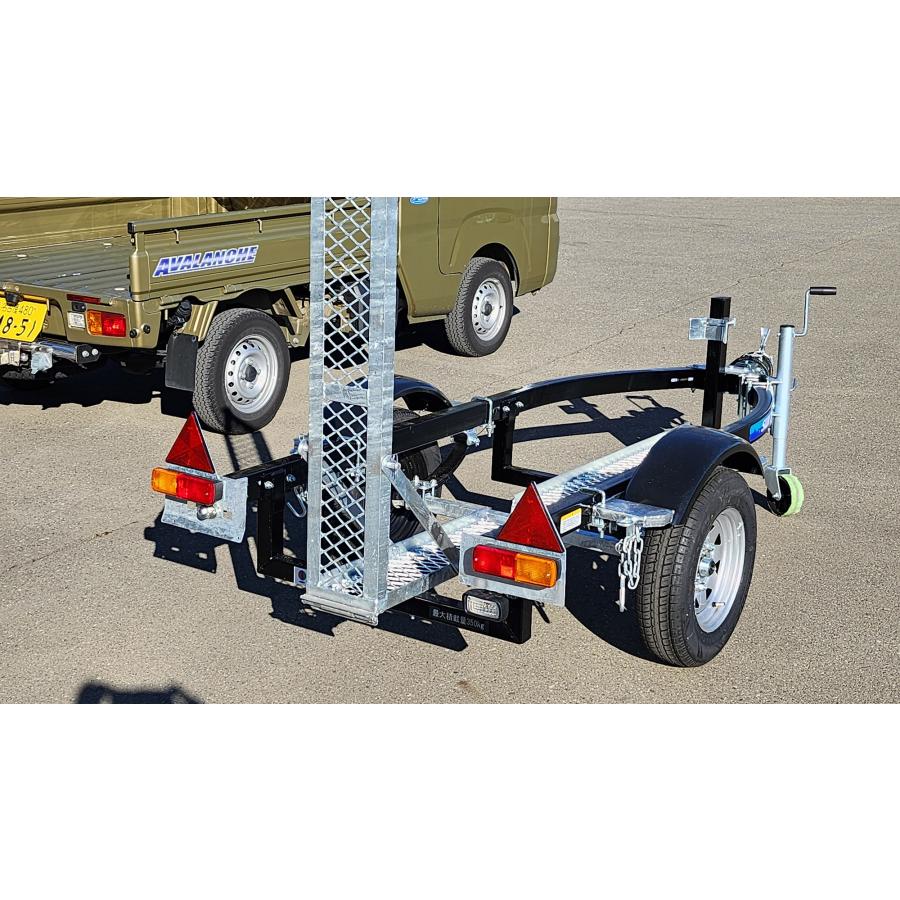 TRBD オートバイ バイク トレーラー ブラック ボディ！サントレックス