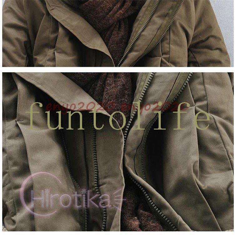 春新作の 暖 あったか 大きいサイズ 厚手 モッズコート ロング ボアジャケット メンズ コート ミリタリージャケット 防風 暖かい 18新作 防寒着 モッズ ミリタリージャケット カラー グリーン Kl Lka No