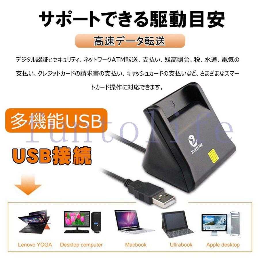 ICカードリーダー SDカードリーダー USBマルチカードリーダー SD MMC SIM Micro SD TF ID CAC ATM Smart  USB接続 接触式 Windows Mac IOS対応 【上品】
