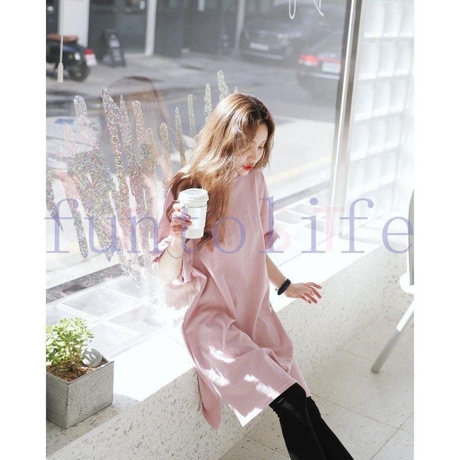 ワンピースレディース40代春夏半袖ワンピースきれいめ膝丈ワンピースロングtシャツ韓国風通勤着痩せマタニティーワンピ妊婦服オシャレカジュアル 爆売りセール開催中