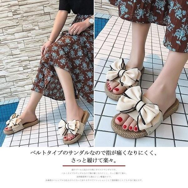 感謝価格夏限定 サンダルスリッパレディースリボンつきかわいいリボンサンダルペタンスリッパ可愛い歩きやすい滑りにくい通気 Rexfun Szkmf7 Funtolife 通販 Yahoo ショッピング