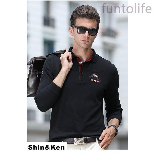 新商品発売中 ポロシャツメンズ長袖ポロpoloshirtカジュアル秋冬ゴルフシャツスポーツブランド長袖ポロシャツbons917 セール割引 Superiorrealtyofalabama Com