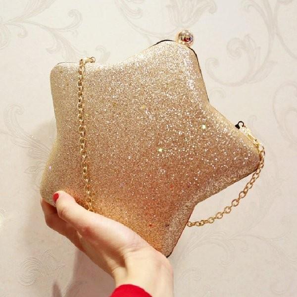 ミニバッグパーティバッグショルダーバッグ星型ミノディエールキラキラおしゃれ個性的斜めがけチェーンラメビジューきらきらグリッター星モチーフ Rexxk Irwpl651 Funtolife 通販 Yahoo ショッピング