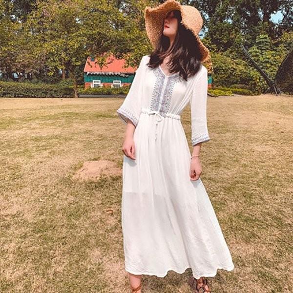 配送員設置送料無料 リゾートワンピ半袖エスニックリゾートワンピースレディース夏夏服ロングマキシ30代40代50代白赤ネイビー Rexxk Jquav078 Funtolife 通販 Yahoo ショッピング 美しい Www Doctor Plan Com