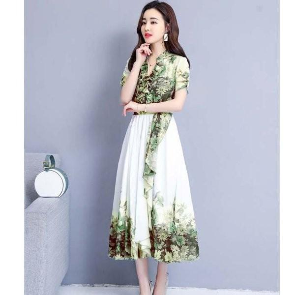Seal限定商品 レトロワンピースレトロワンピース花柄60年代赤長袖春夏春夏レディース大きいサイズリゾートワンピースリゾート半袖ロングミモレ丈ハイネック 正規販売店 Clinicagastroservice Com Br