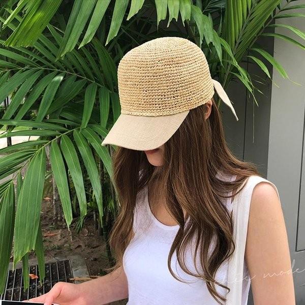 キャップレディースラタン夏アウトドア麦わら帽子春夏コーデ小顔効果帽子春シンプルラタンキャップ Rexxk Sobyn786 Funtolife 通販 Yahoo ショッピング