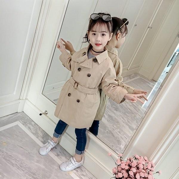 キッズ子ども服子ども服 女の子 秋冬トレンチコートひざ丈長袖韓国子供服バーバリージャケット風バーバリー風秋アウター綿コートこども服 Rexxk Xryvp924 Funtolife 通販 Yahoo ショッピング